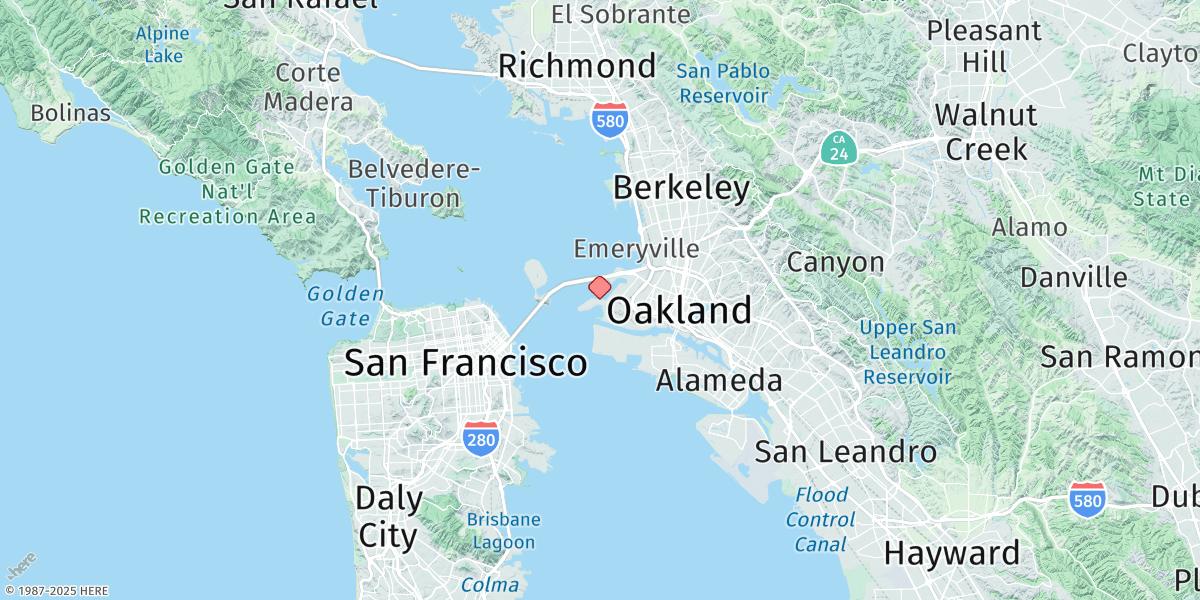 Map of Oakland, Matson Wharf