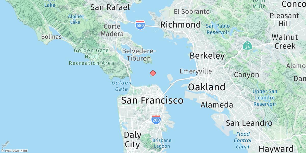 Map of Alcatraz Island