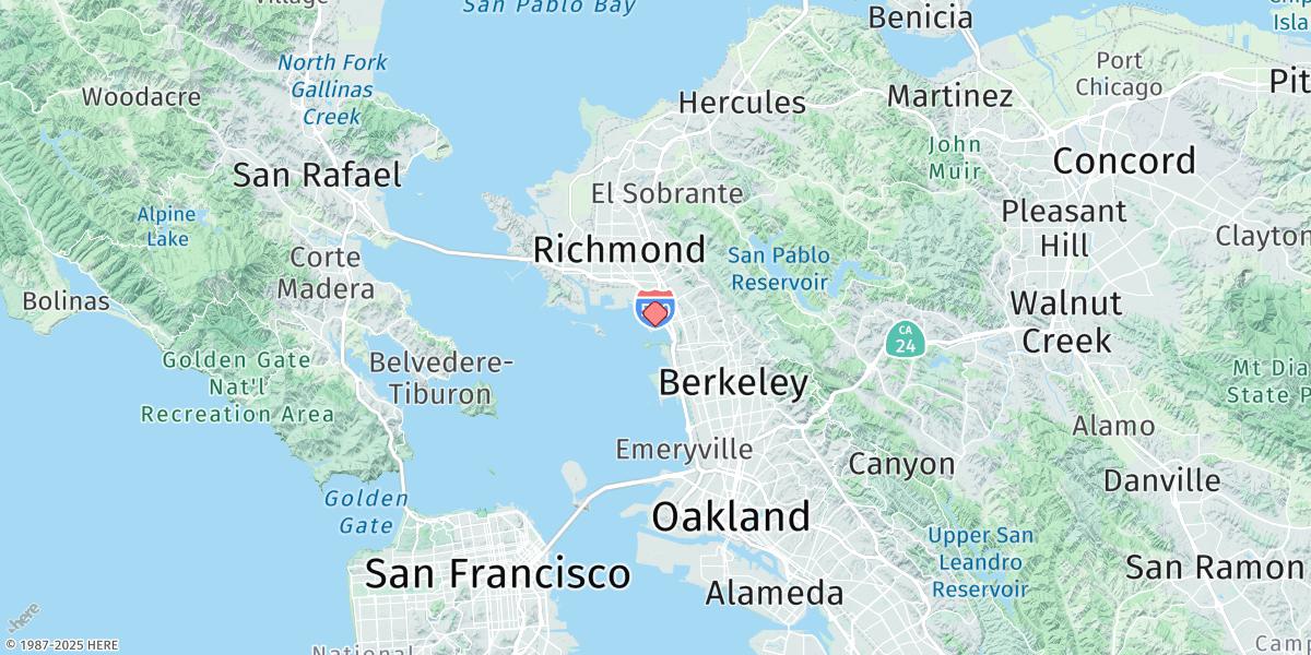 Map of Point Isabel