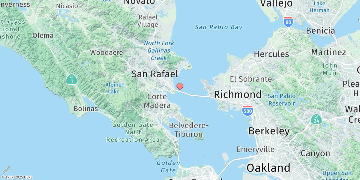 Map of Point San Quentin