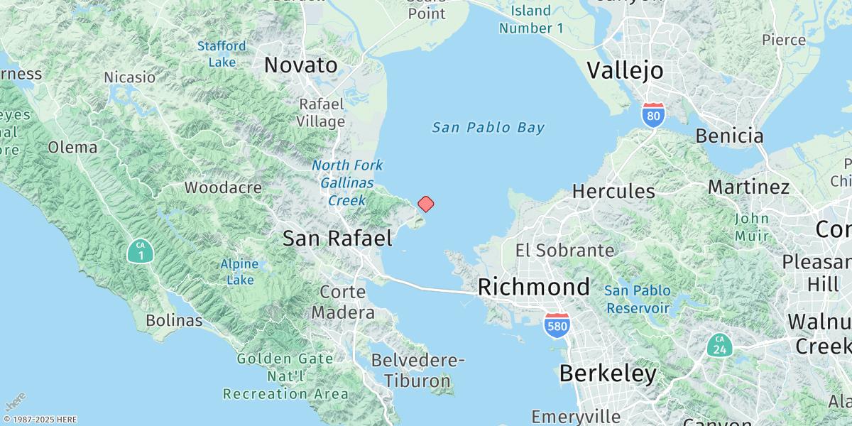 Map of Point San Pedro