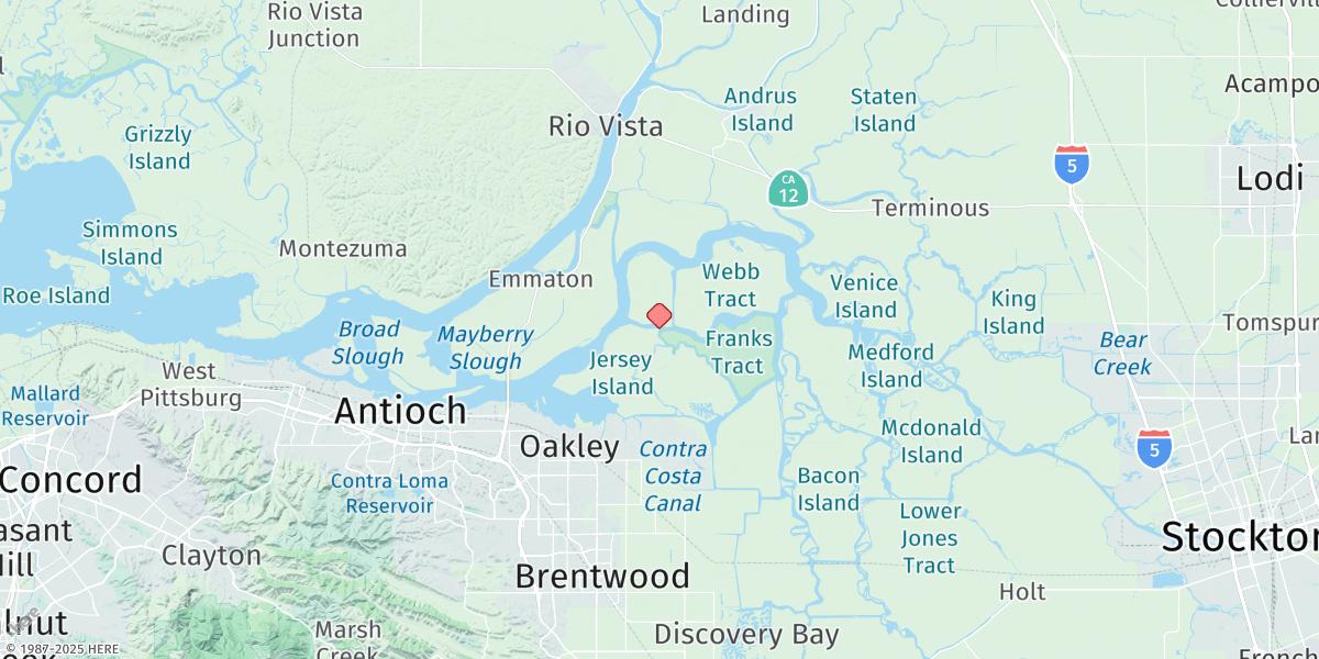 Map of False River
