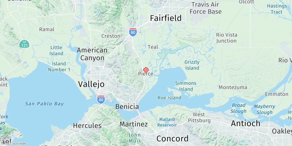 Map of Pierce Harbor, Goodyear Slough