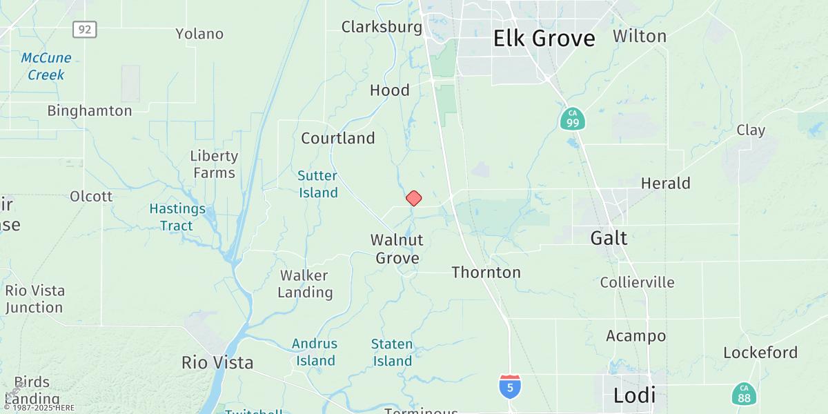 Map of Snodgrass Slough
