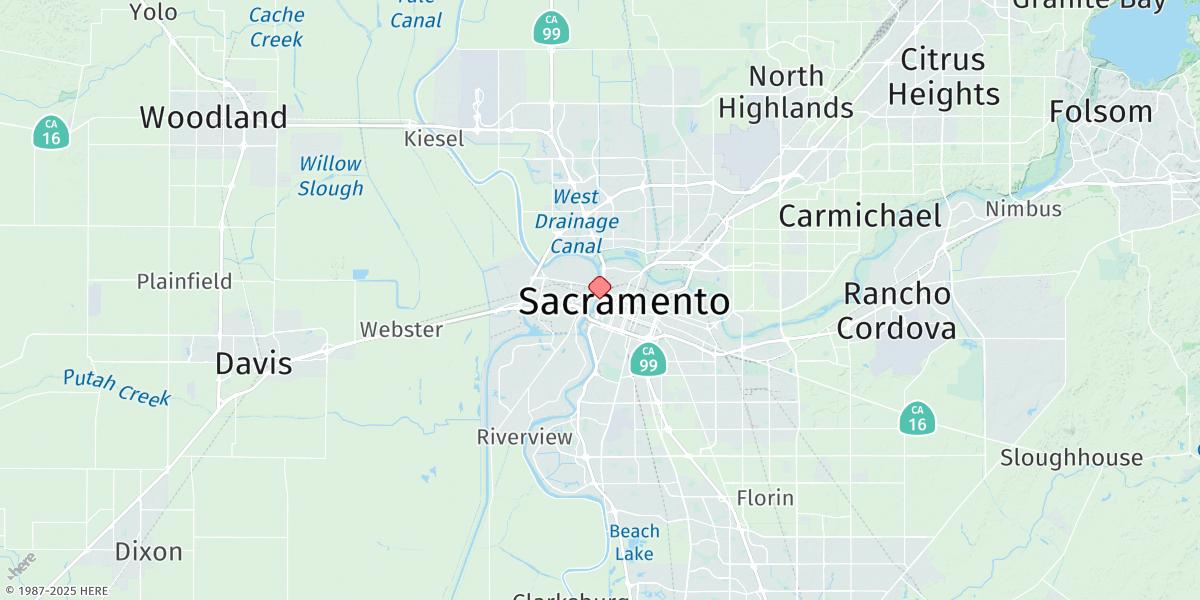 Map of Sacramento