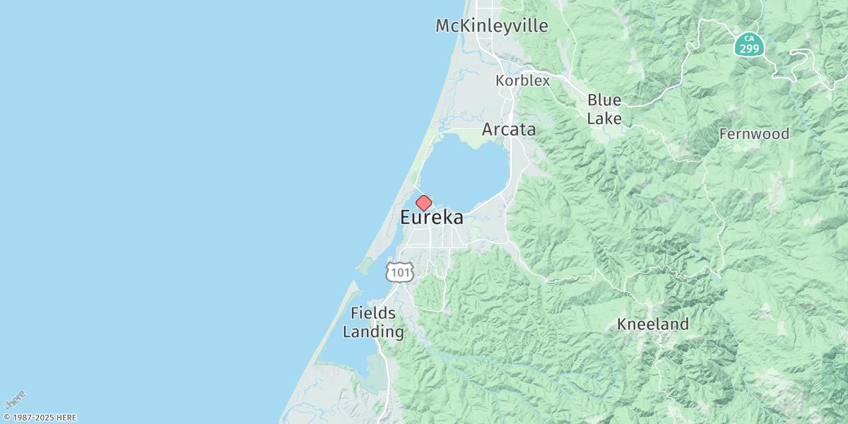 Map of Eureka