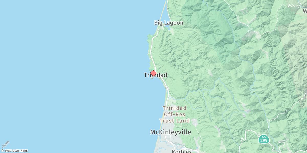 Map of Trinidad Harbor