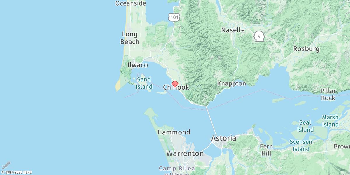 Map of Chinook, Baker Bay, Wash.