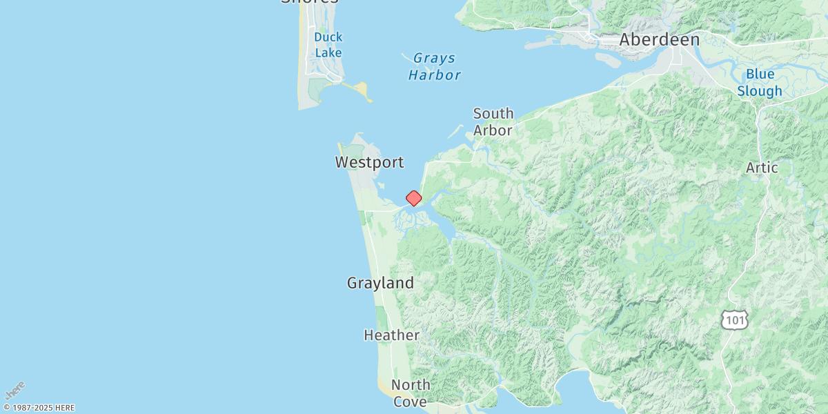 Map of Bay City, South Bay