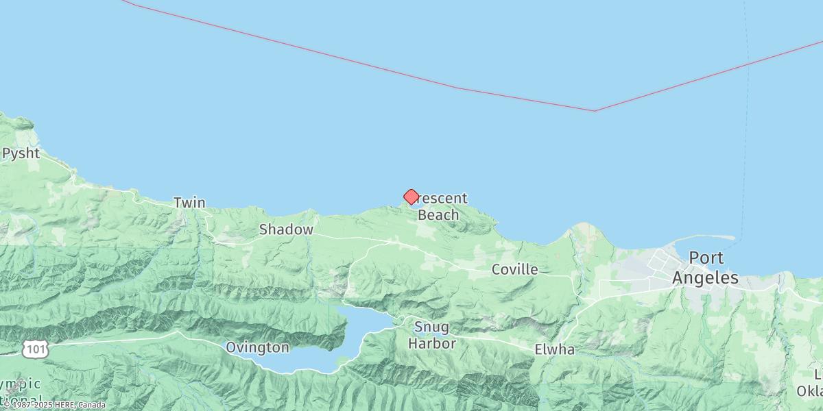 Map of Crescent Bay