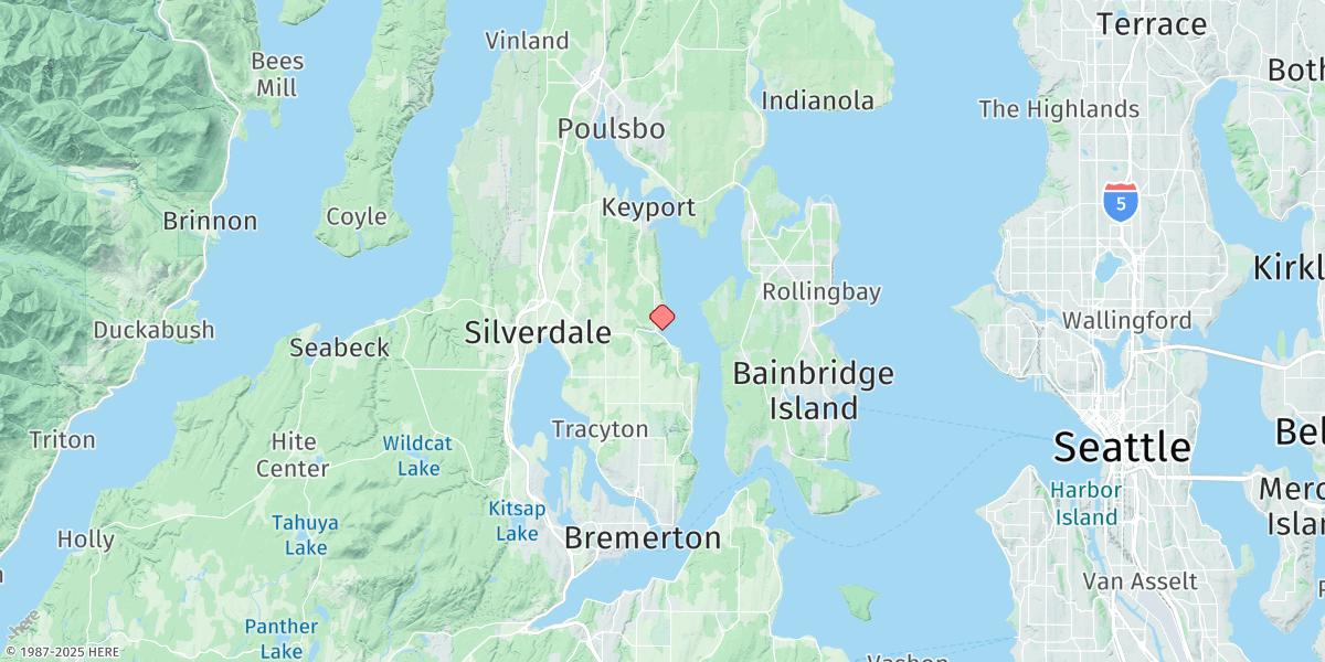 Map of Brownsville, Port Orchard