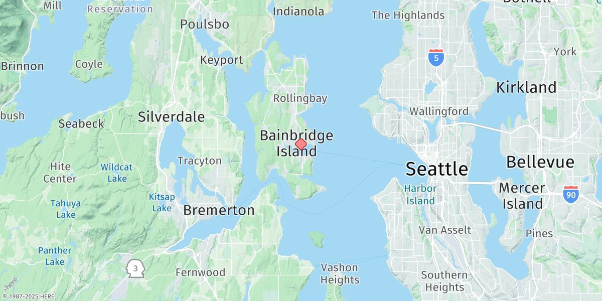 Map of Eagle Harbor, Bainbridge Island