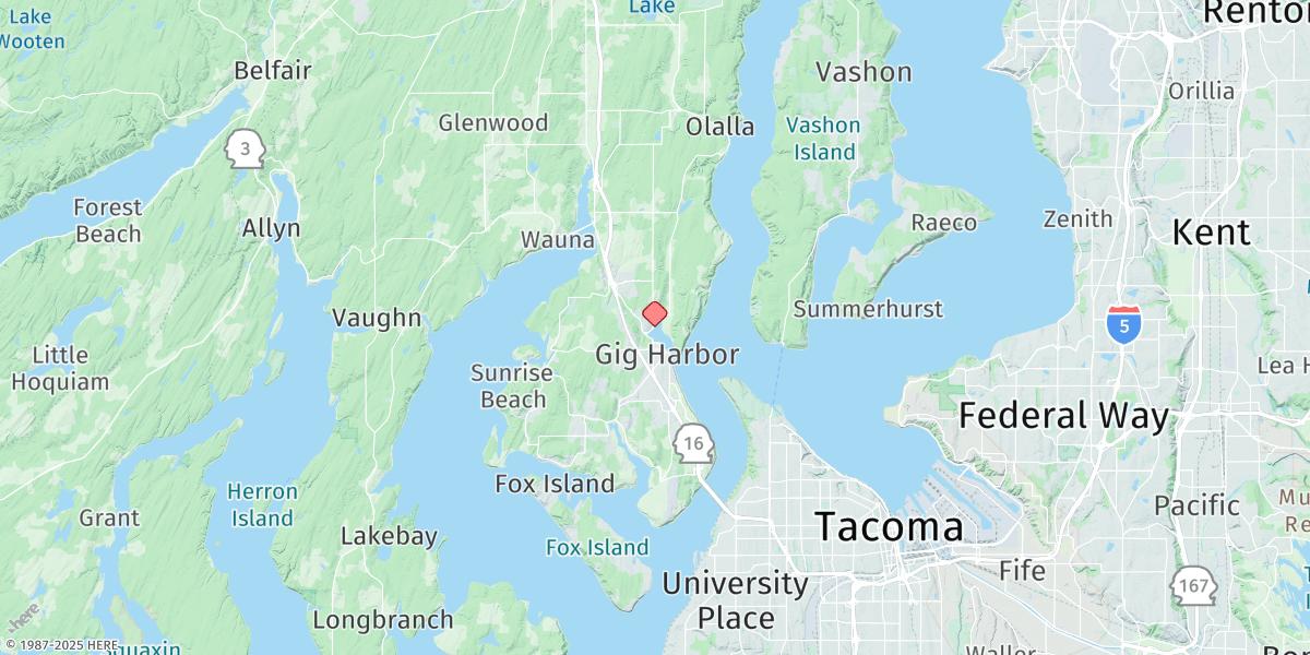 Map of Gig Harbor
