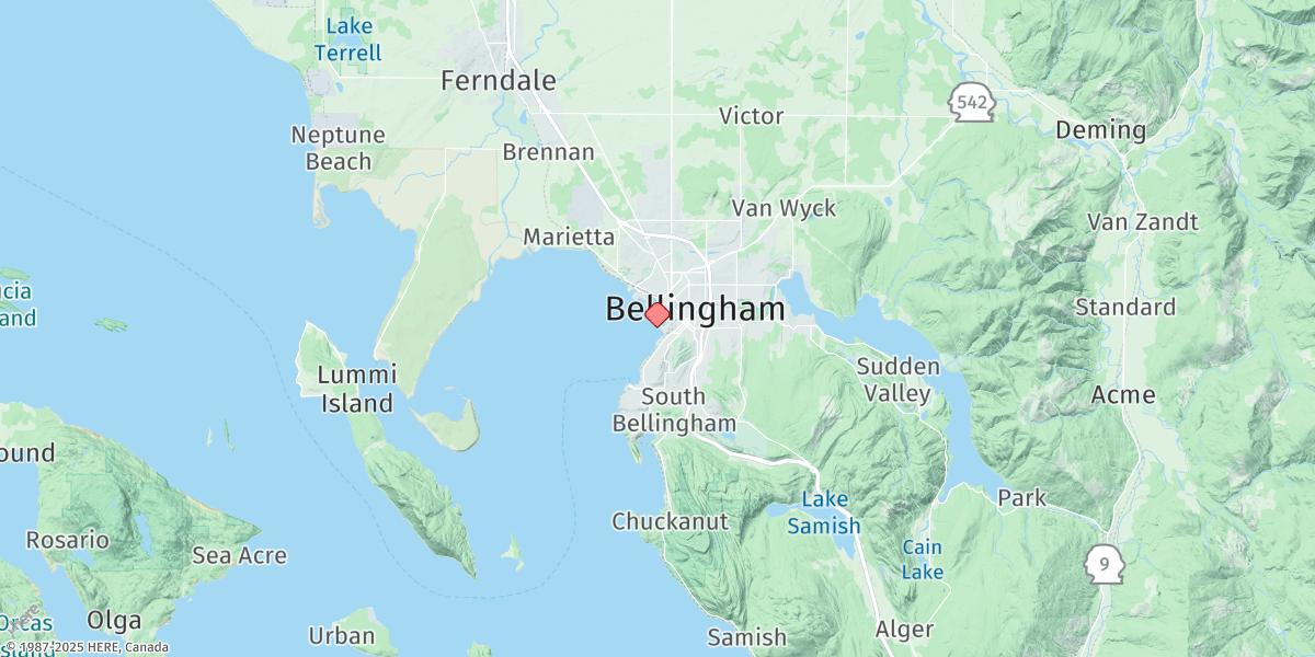 Map of Bellingham