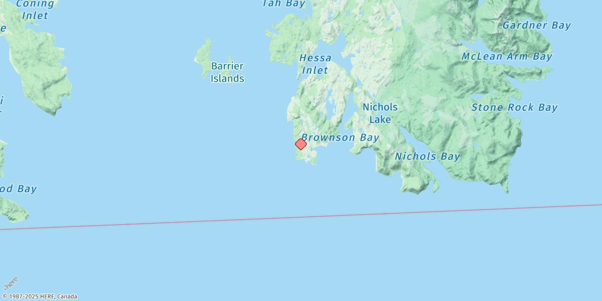 Map of Minnie Bay
