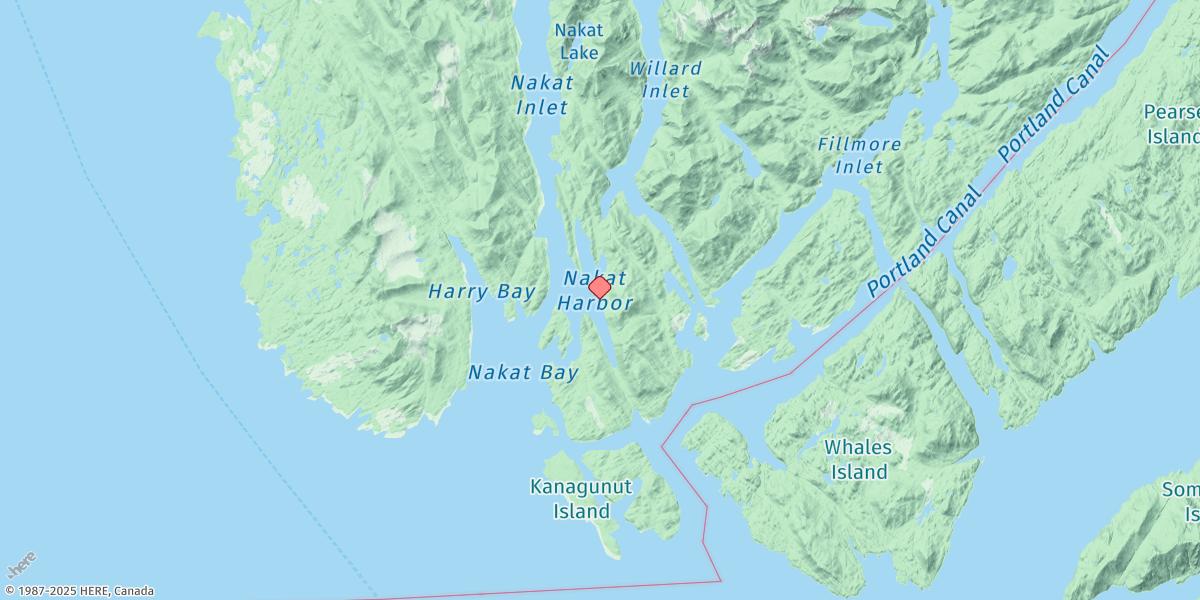 Map of Nakat Harbor