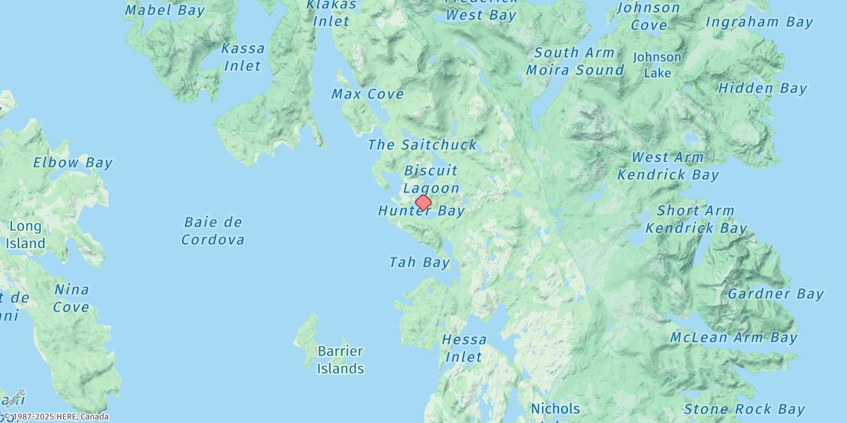 Map of Hunter Bay