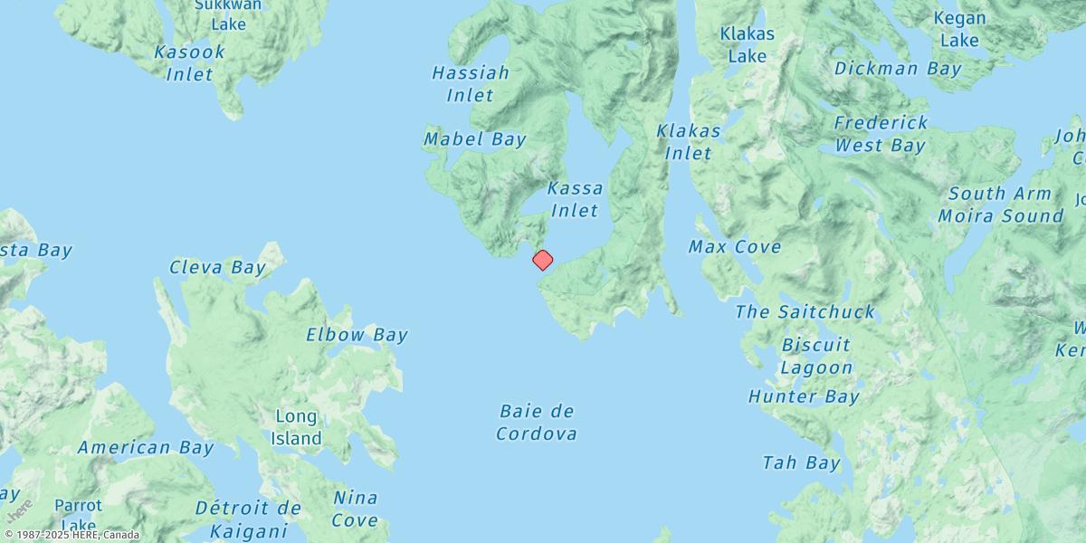 Map of Kassa Inlet Entrance