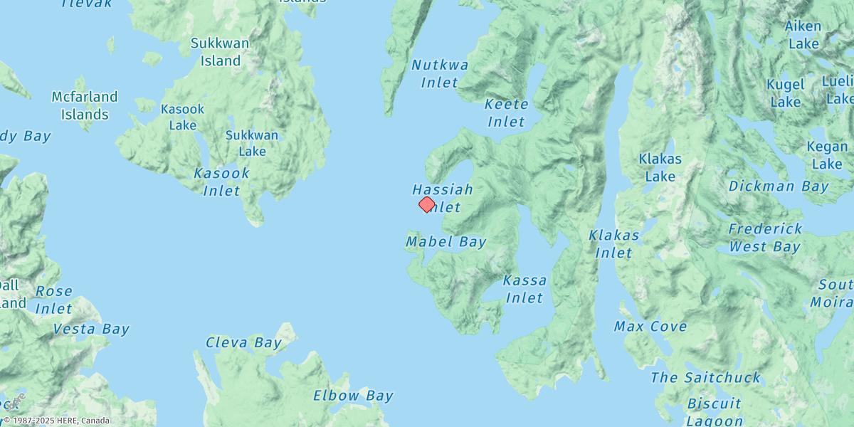 Map of Mabel Island