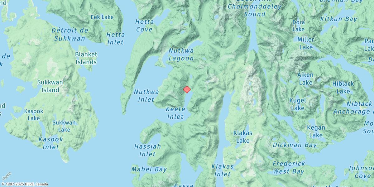 Map of Keete Inlet