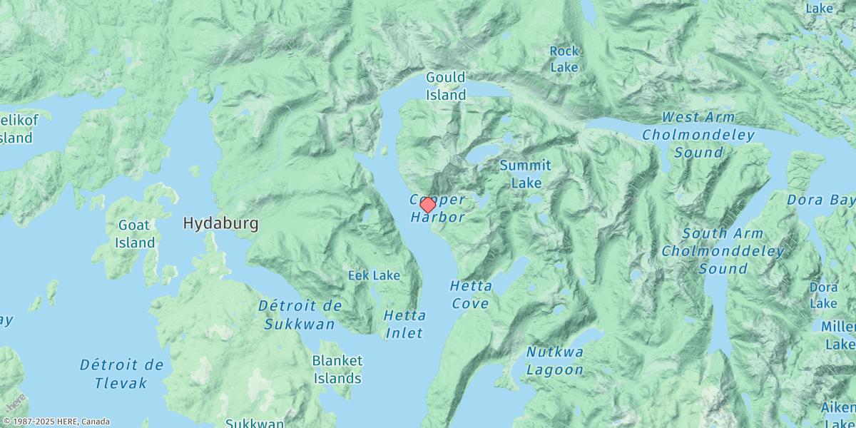 Map of Copper Harbor