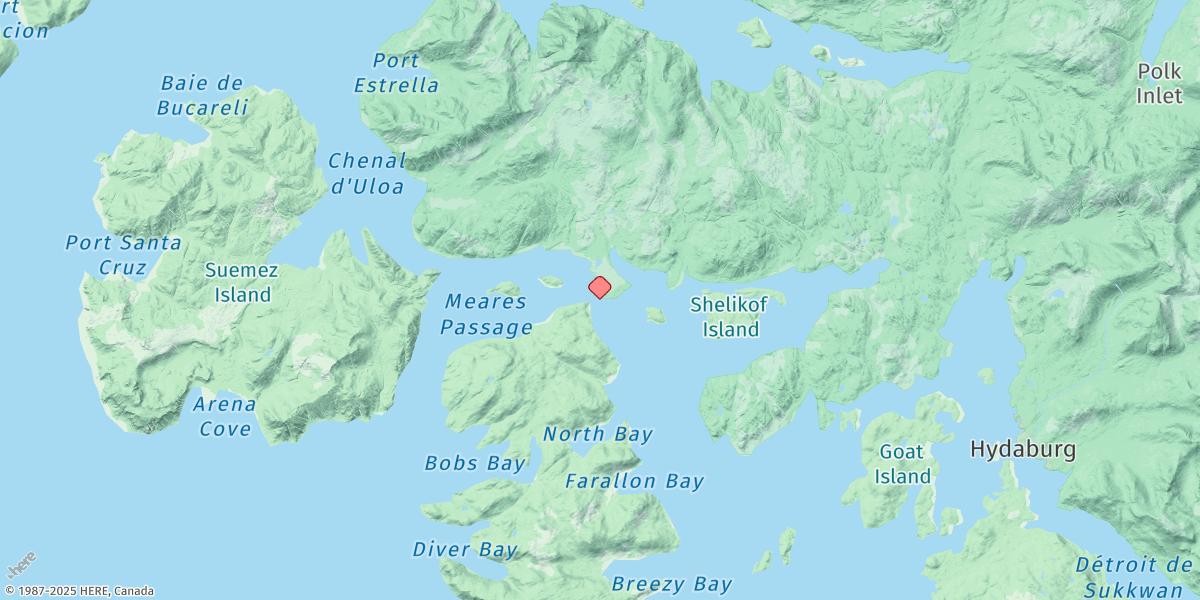 Map of Block Island, Tlevak Narrows