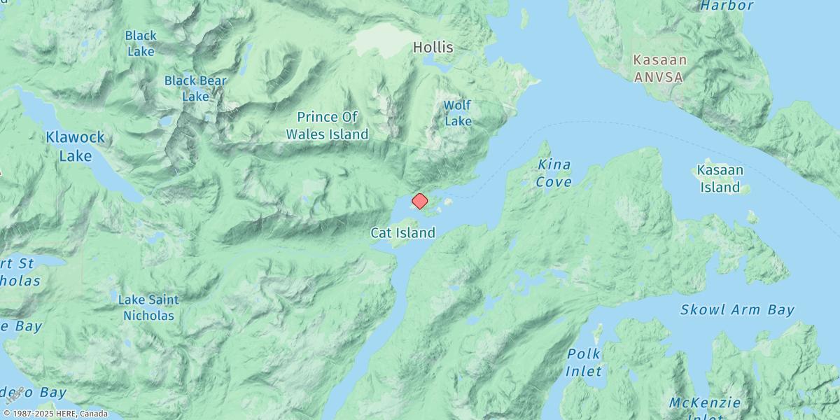 Map of Hollis Anchorage