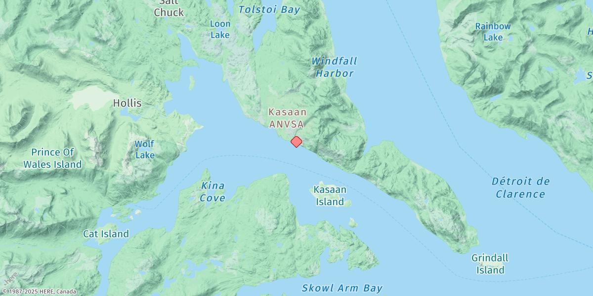 Map of Kasaan