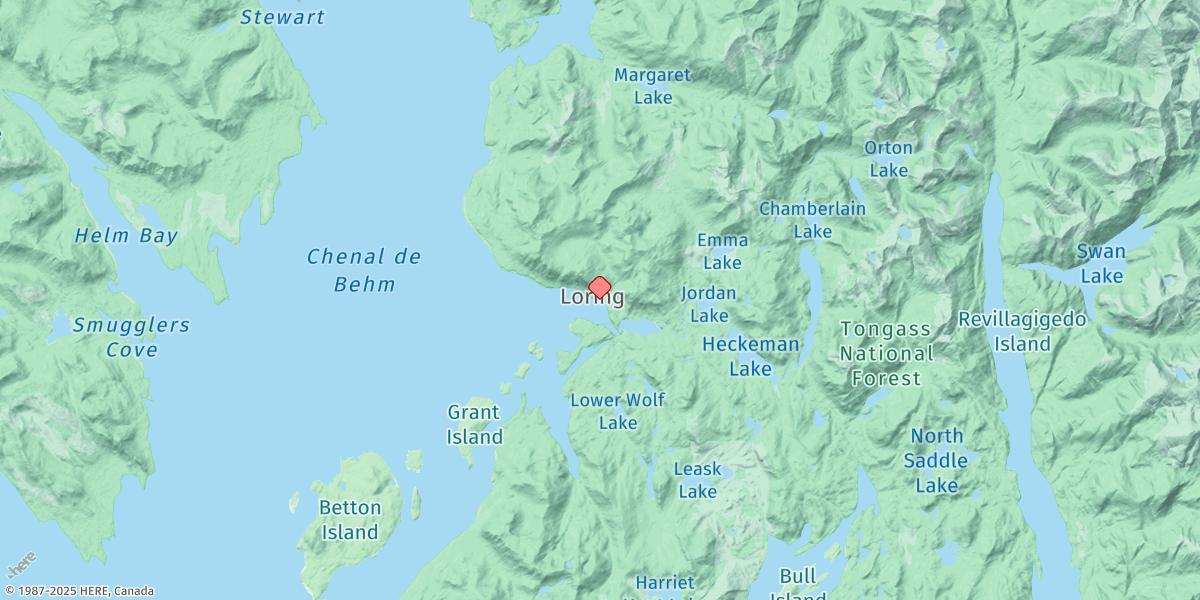 Map of Loring, Naha Bay