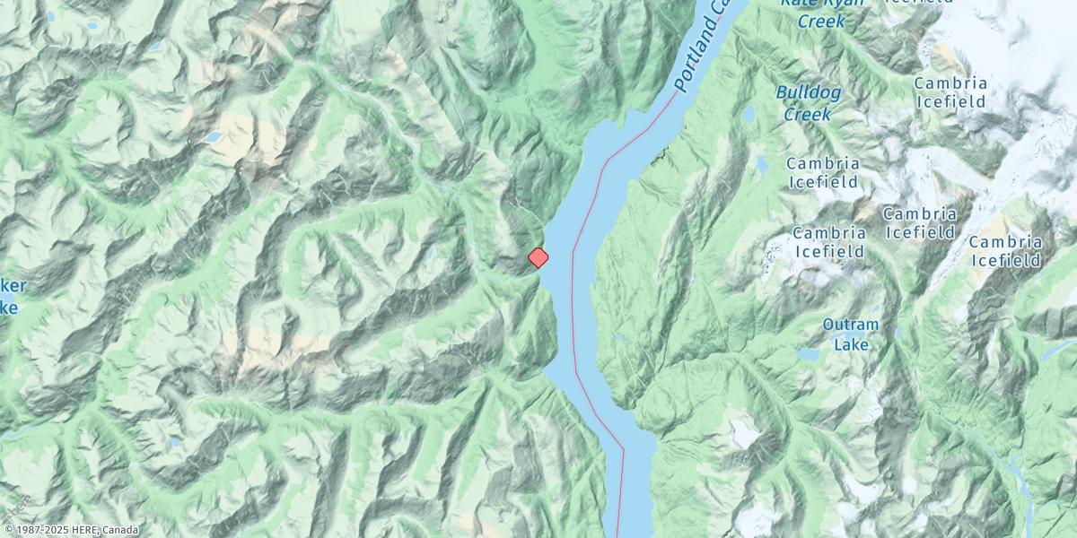 Map of Davis River Entrance