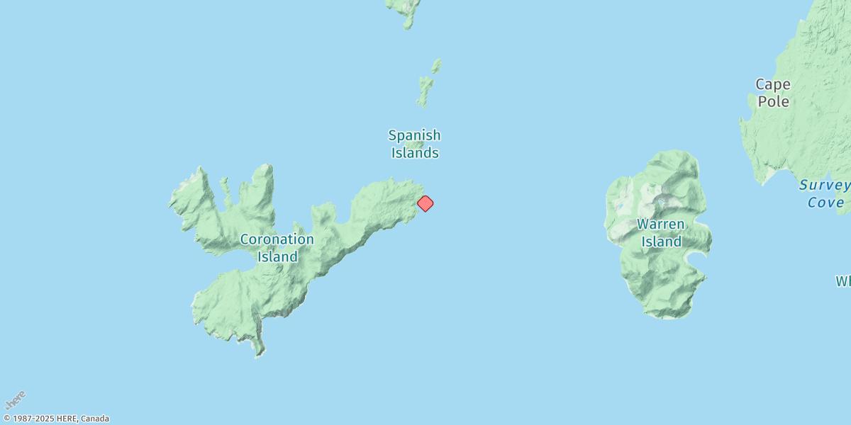 Map of Coronation Island