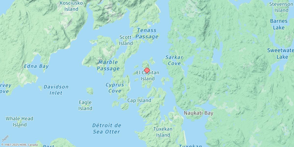 Map of El Capitan Island