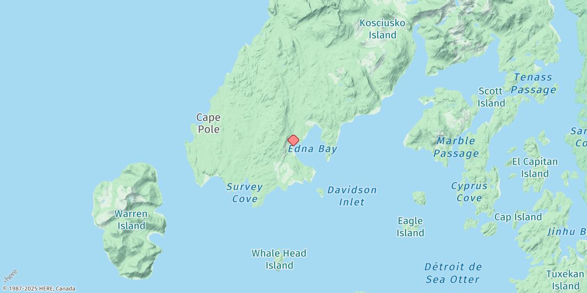 Map of Edna Bay