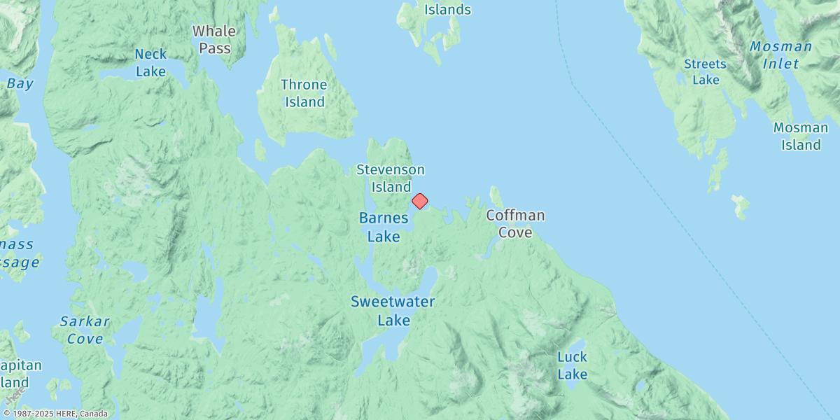 Map of Lake Bay