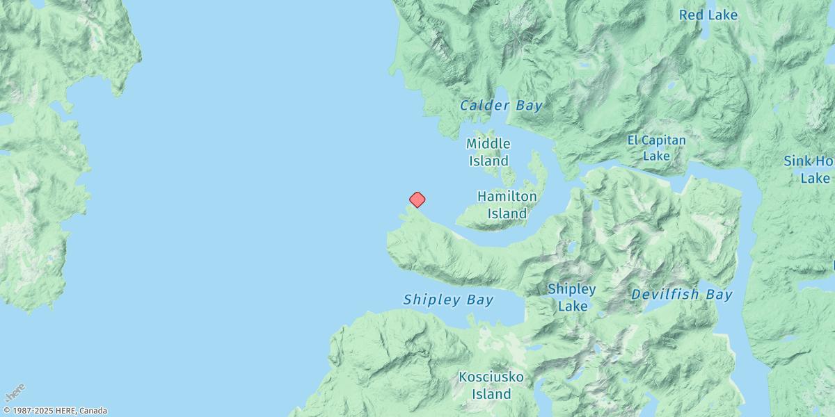 Map of Shakan Bay Entrance
