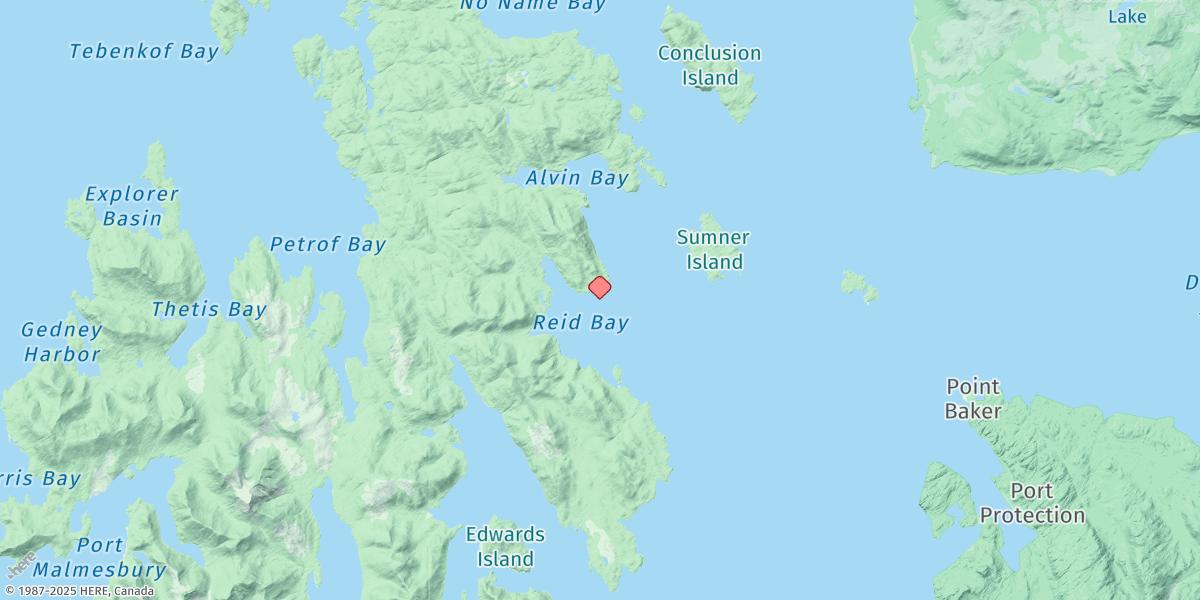 Map of Reid Bay
