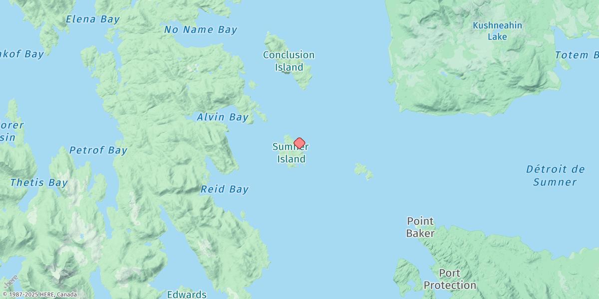 Map of Sumner Island