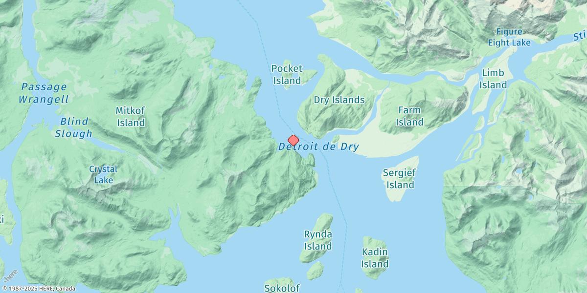 Map of Dry Strait