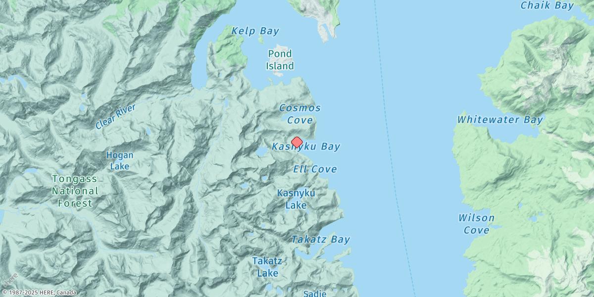 Map of Kasnyku Bay