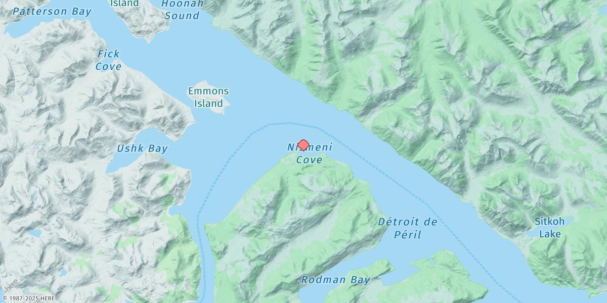 Map of Nismeni Cove