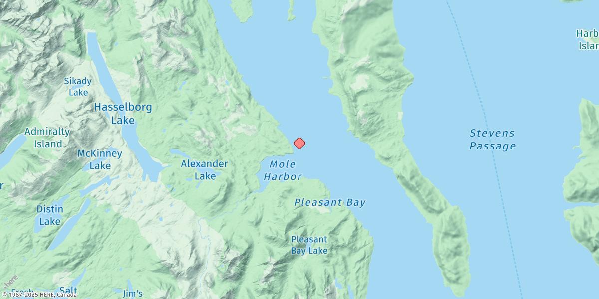Map of Rasp Ledge, Seymour Canal