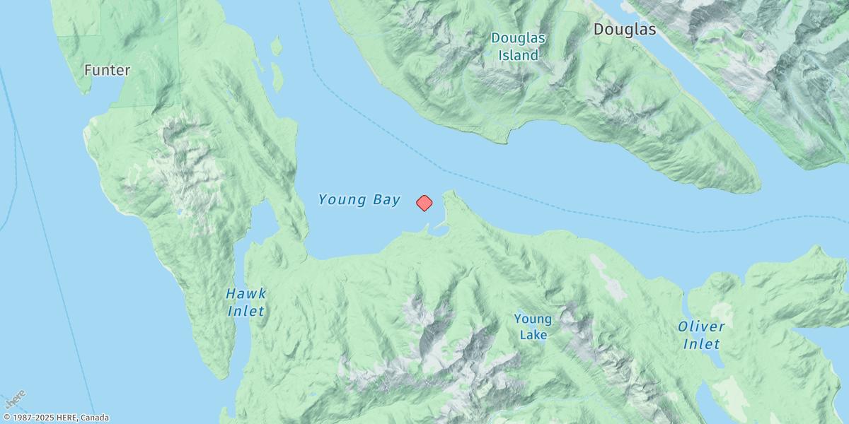 Map of Young Bay