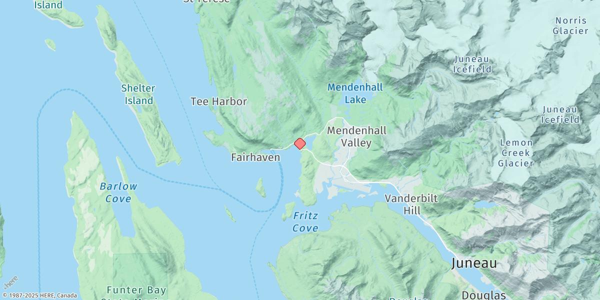 Map of Auke Bay