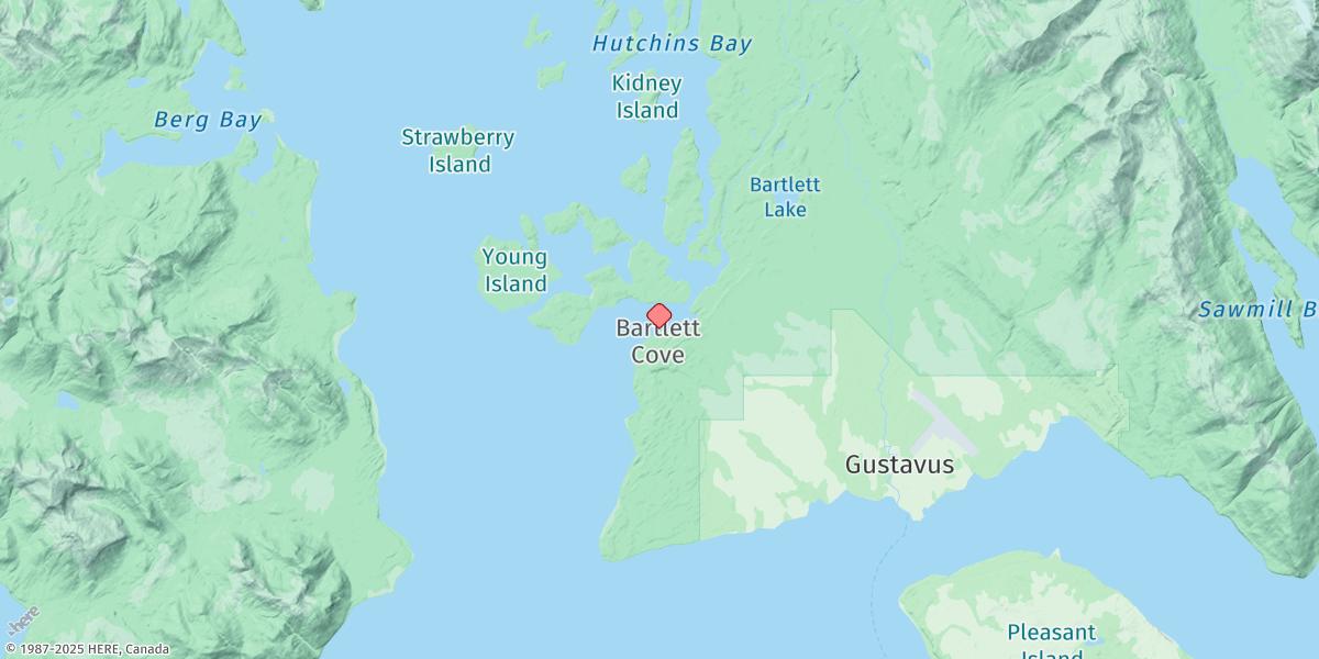 Map of Bartlett Cove