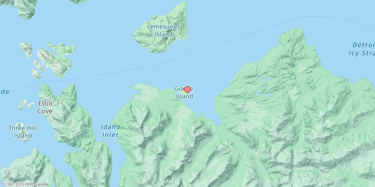 Map of Mud Bay, Goose Island
