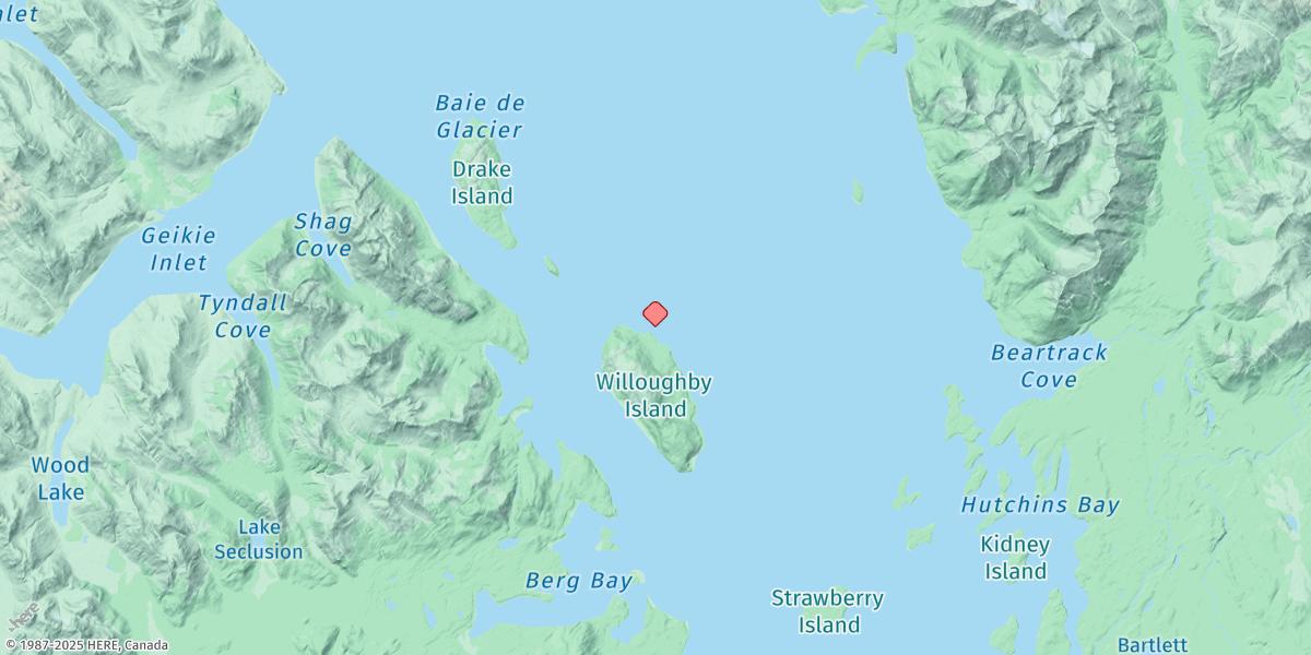 Map of Willoughby Island