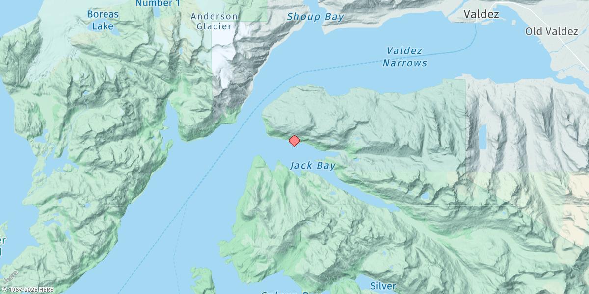 Map of Jack Bay