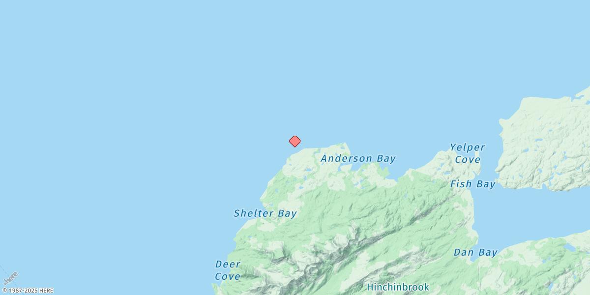 Map of Johnstone Point