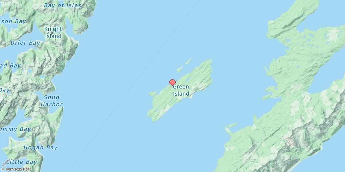 Map of Gibbon Anchorage, Green Island
