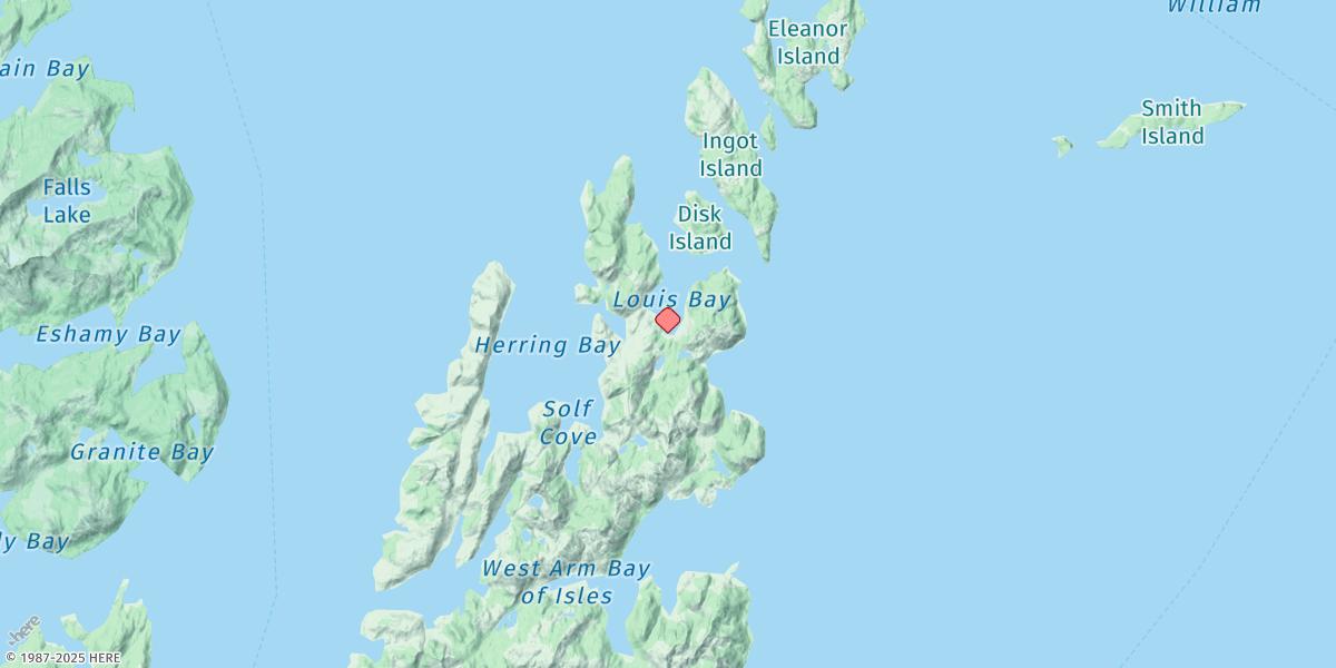 Map of Louis Bay